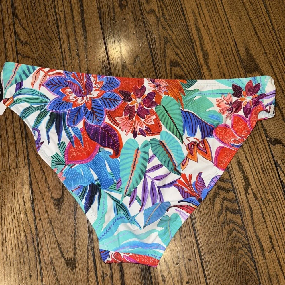La Blanca Womens Bikini Bottom Size 16 Florals Tropical Print‎ NWT Colorful